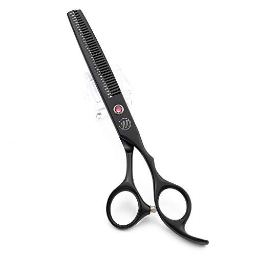 Moontay Professional 7.0" Dog Grooming Scissors Set, 4-pieces Straight, Upward Curved, Downward Curved, Thinning/Blending Shears for Dog, Cat and Pets, JP Stainless Steel, Black - Image 4