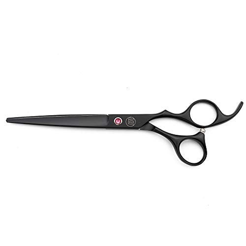 Moontay Professional 7.0" Dog Grooming Scissors Set, 4-pieces Straight, Upward Curved, Downward Curved, Thinning/Blending Shears for Dog, Cat and Pets, JP Stainless Steel, Black - Image 3