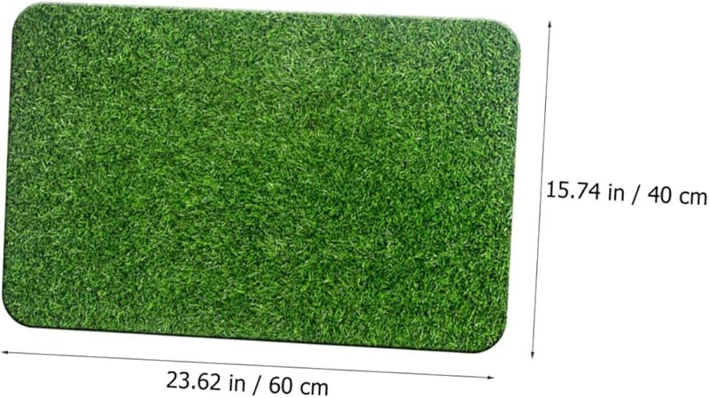 Green Artificial Grass Door Mat Durable Outdoor Rug For Entryway Front Door And Patio - Image 3