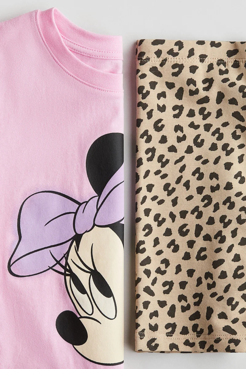 اتش اند ام طقم مطبوع من قطعتين