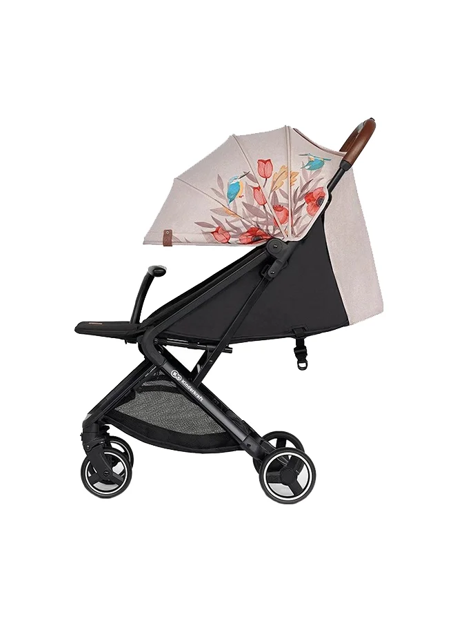 Kinderkraft Kinderkraft Nubi Pushchair Bird Stroller, Lightweight, Compact, One - Click Fold, With Cup Holder And Five - Point Safety Harness