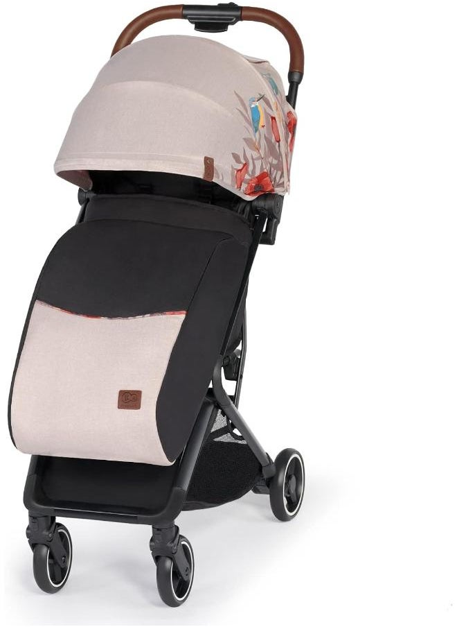 Kinderkraft - Kinderkraft Nubi Pushchair Bird Stroller, Lightweight, Compact, One - Click Fold, With Cup Holder And Five - Point Safety Harness - Image 1