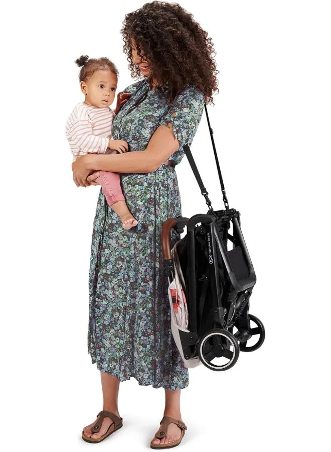 Kinderkraft Kinderkraft Nubi Pushchair Bird Stroller, Lightweight, Compact, One - Click Fold, With Cup Holder And Five - Point Safety Harness