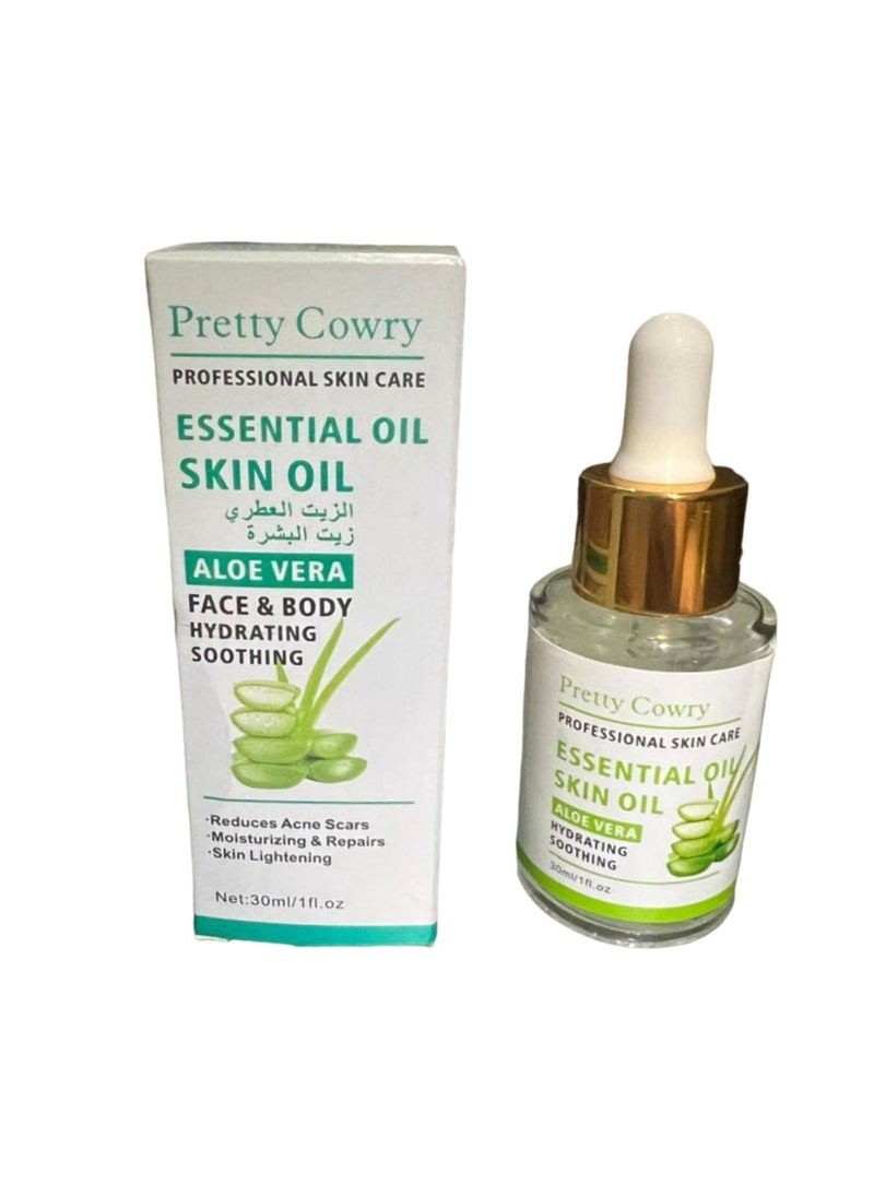 Pretty Cowry - Essential Oil Skin Oil Aloe Vera Face And Body Hydrating Soothing 30 ML - Image 1