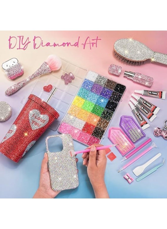 jaexest 60-Colour Jelly Flat Resin Rhinestones DIY Set – Nail Art & Clothing Craft Gems with 3x 10ml Glue, Picker & Tweezers | Iridescent Jelly Rhinestones for Nails, Fabric, Phone Cases & Accessories - Image 3