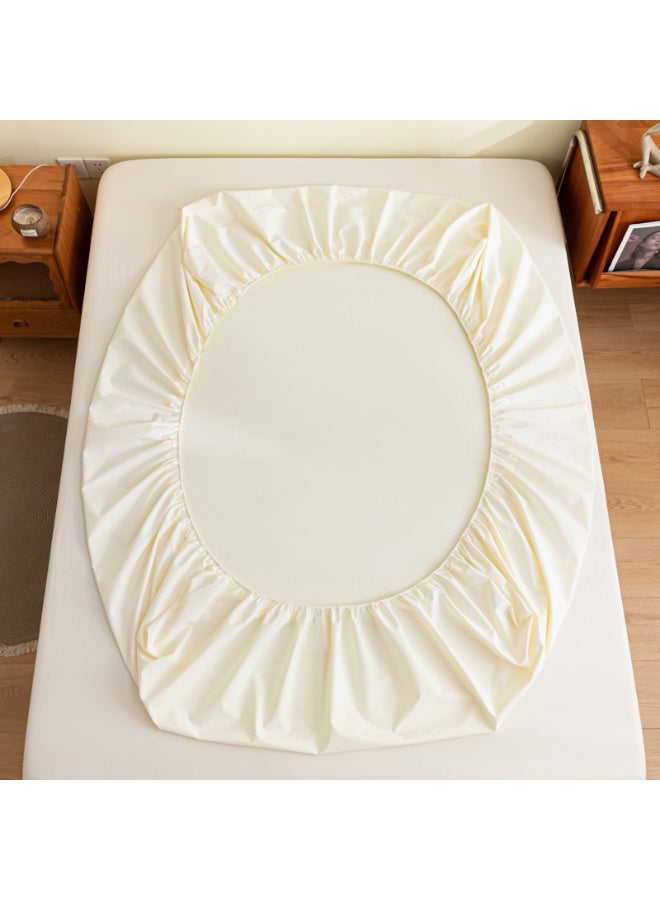 Life Style Plain cotton Fitted Sheet 120cm Set of 3 (2 pillowcases+1 sheet) for Hotels Homes Touristic Villages - Image 3