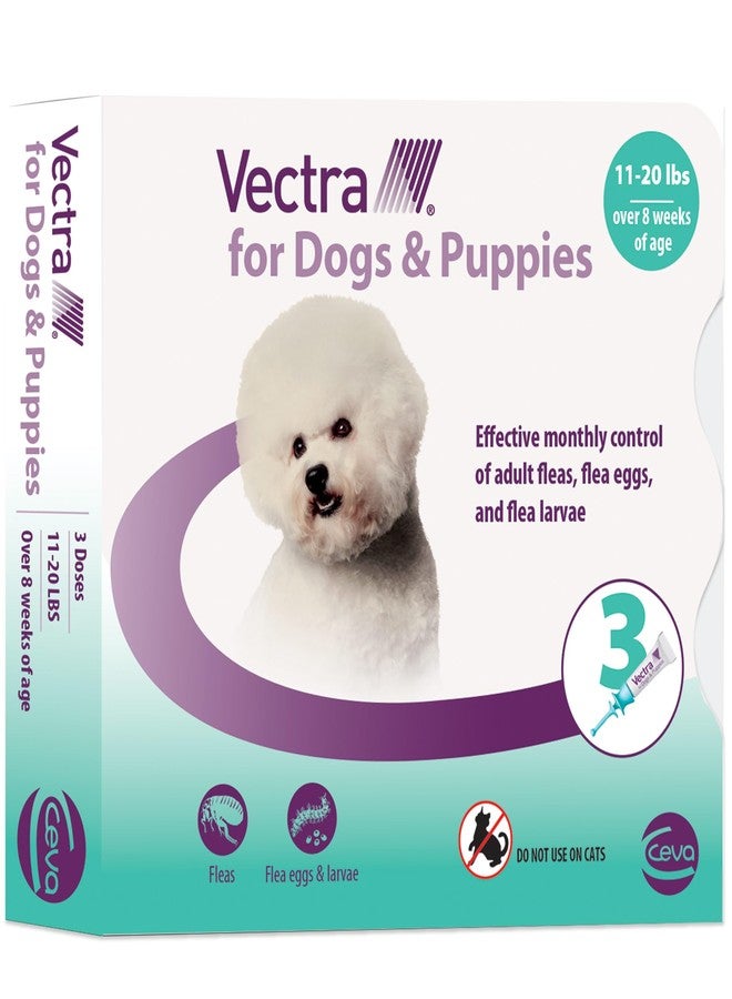 Vectra® for Dogs & Puppies Flea Treatment & Prevention for Small Dogs (11 - 20 lbs.) 3-Month Supply - Image 1