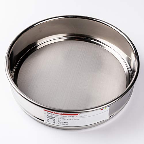Adamas-Beta φ20×4.5cm 325 Mesh 304 Stainless Lab Sieves Economy Test Sieve 304 Stainless Steel Wire Cloth（0.043mm） - Image 2