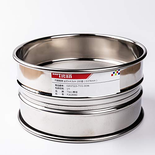 Adamas-Beta φ20×4.5cm 325 Mesh 304 Stainless Lab Sieves Economy Test Sieve 304 Stainless Steel Wire Cloth（0.043mm） - Image 5