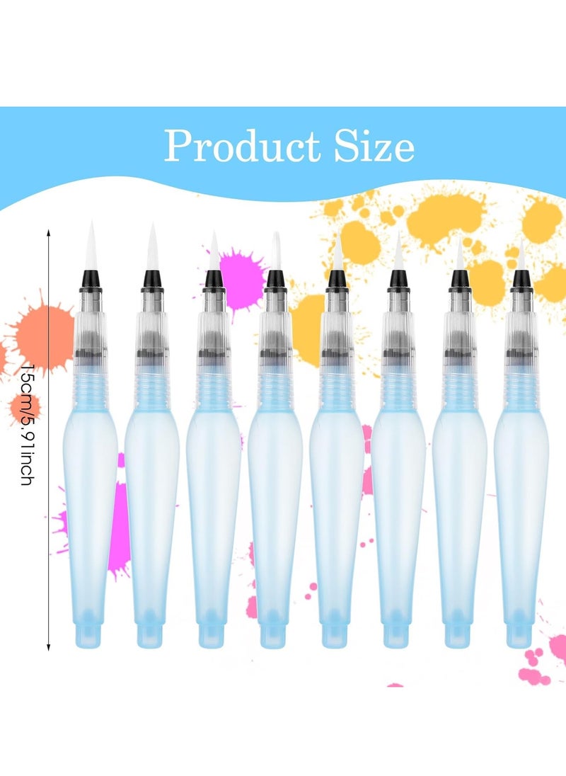 SYOSI Drawing Brush Pens, for Water Soluble Colored Pencils, Refillable Water Brush Pens for Watercolor Painting with Assorted Tips, Ink and Water Brush Pens for Paints, Artists, Calligraphy 15 Pcs  - Image 3
