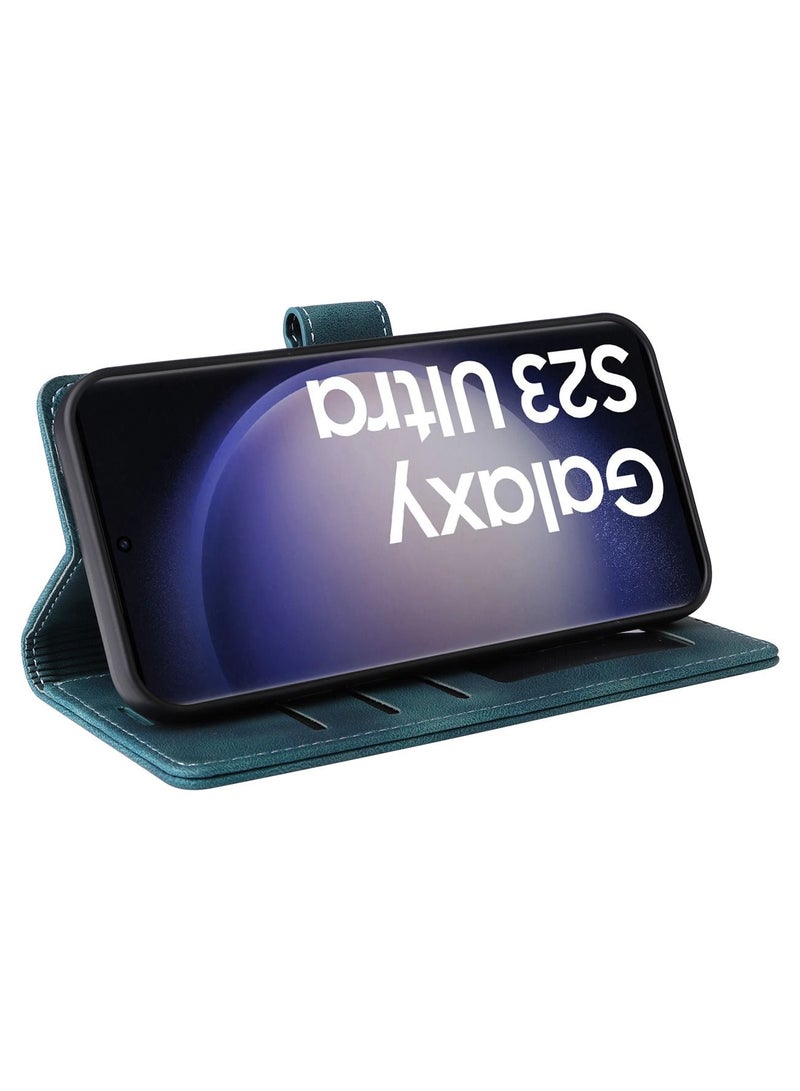 Suteni Flip Cover Hidden Card Slots Leather Phone Case for Samsung - Image 3