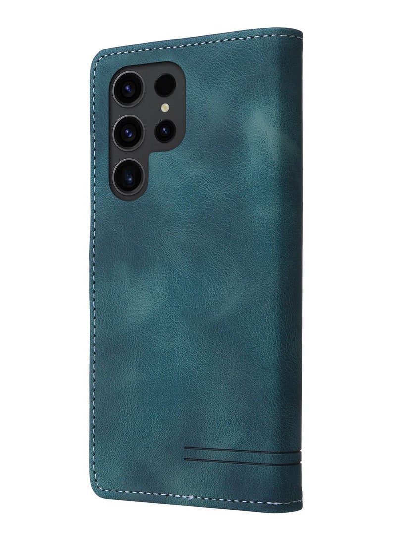 Suteni Flip Cover Hidden Card Slots Leather Phone Case for Samsung - Image 2