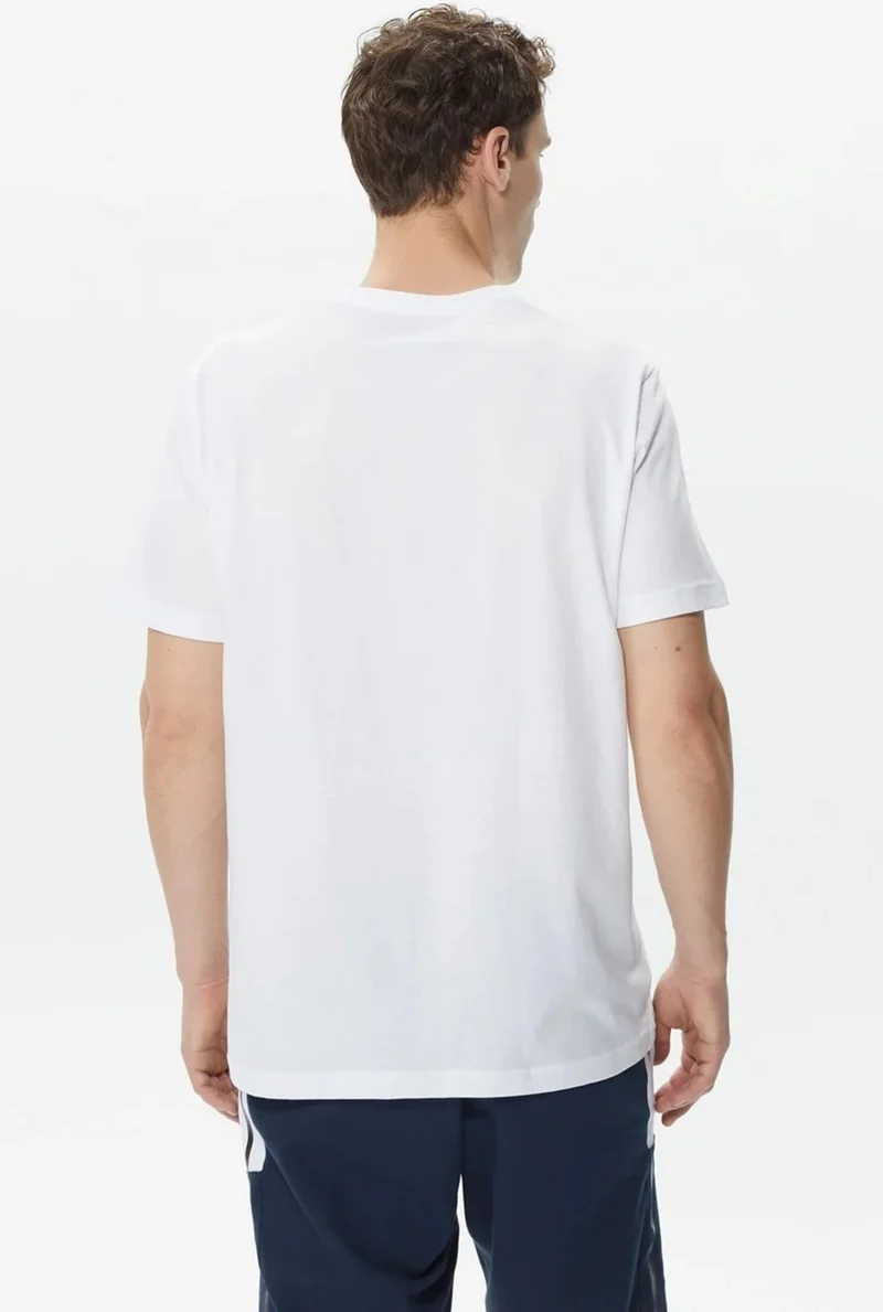 نوتيكا Printed 100% Cotton Regular Fit Crew Neck T Shirt Men's T Shirt V35516T 1bw