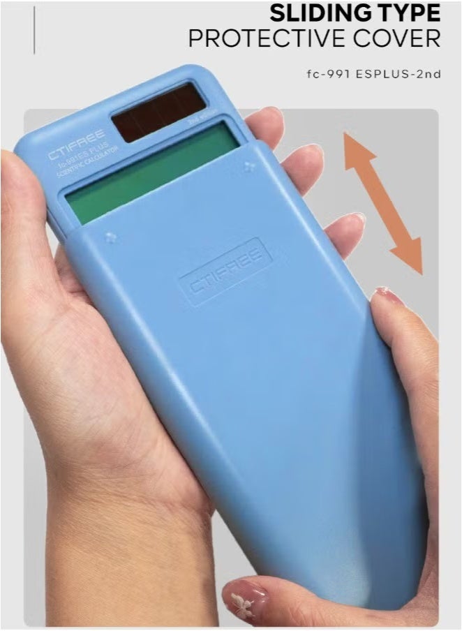 CTIFREE Scientific Calculator FX-991ES Plus 2nd Generation – 417 Functions, Dual Power (Solar/Battery), Natural Textbook Display – Ideal for Students, Schools & Colleges Blue - Image 4