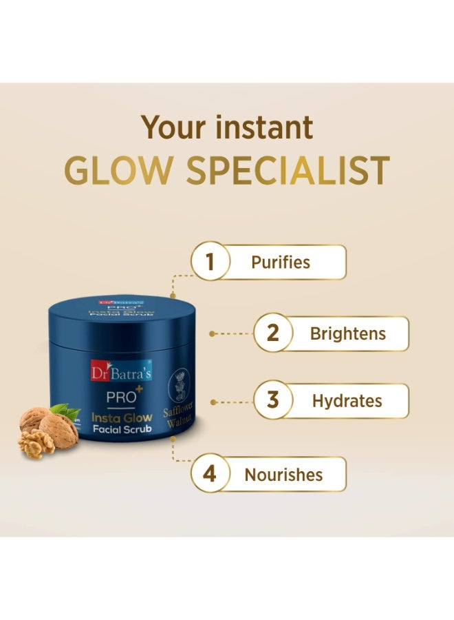 دكتور باترا مقشر الوجه PRO+ Insta Glow بالنياسيناميد من Dr Batra's، يحتوي على الإخناسيا - 250 جم - Image 4