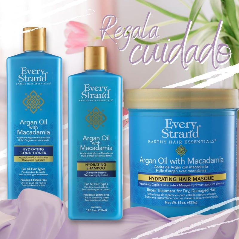 Every Strand Argan Oil With Macadamia Hydrating Shampoo 13.5 Ounce - Image 2