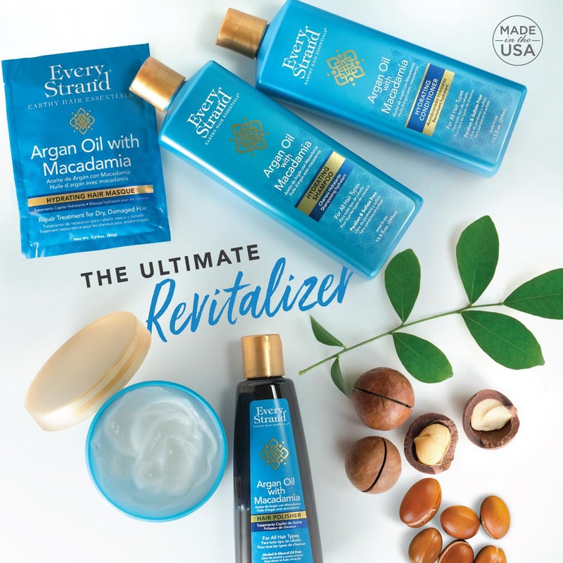 Every Strand Argan Oil With Macadamia Hydrating Shampoo 13.5 Ounce - Image 3