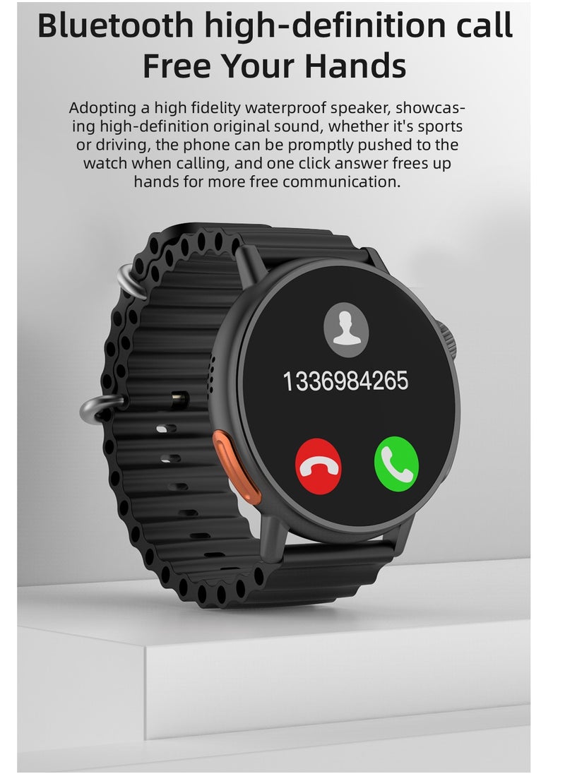 AROAQ - LT06 Ultra Smart Watch with 1.43" IPS Screen Music Control Bluetooth Calling Sleep Monitor Wireless Charging for Women and Men - Image 1