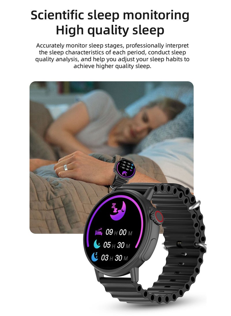 AROAQ - LT06 Ultra Smart Watch with 1.43" IPS Screen Music Control Bluetooth Calling Sleep Monitor Wireless Charging for Women and Men - Image 1