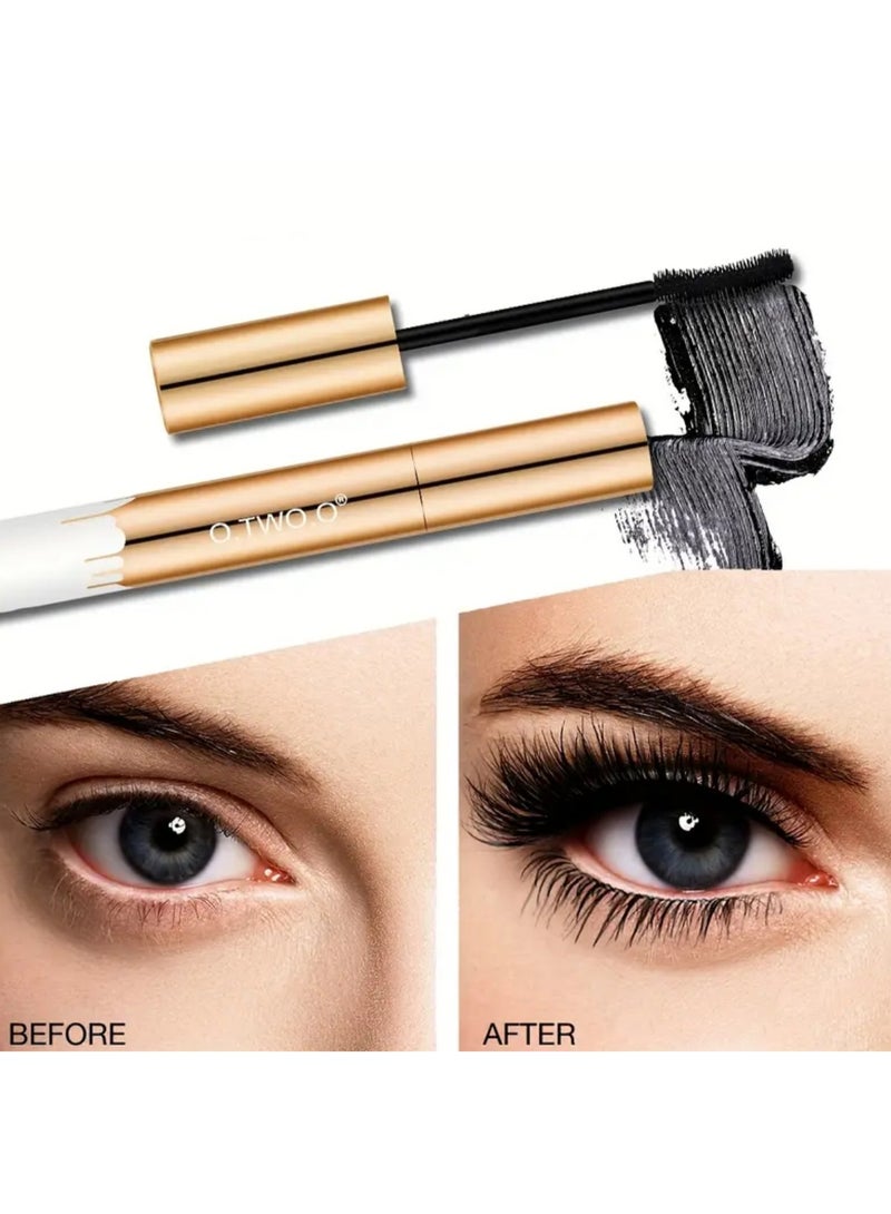 O.TWO.O Waterproof Mascara for Long-Lasting Curled Lashes, Black Beauty Makeup Product - Image 3