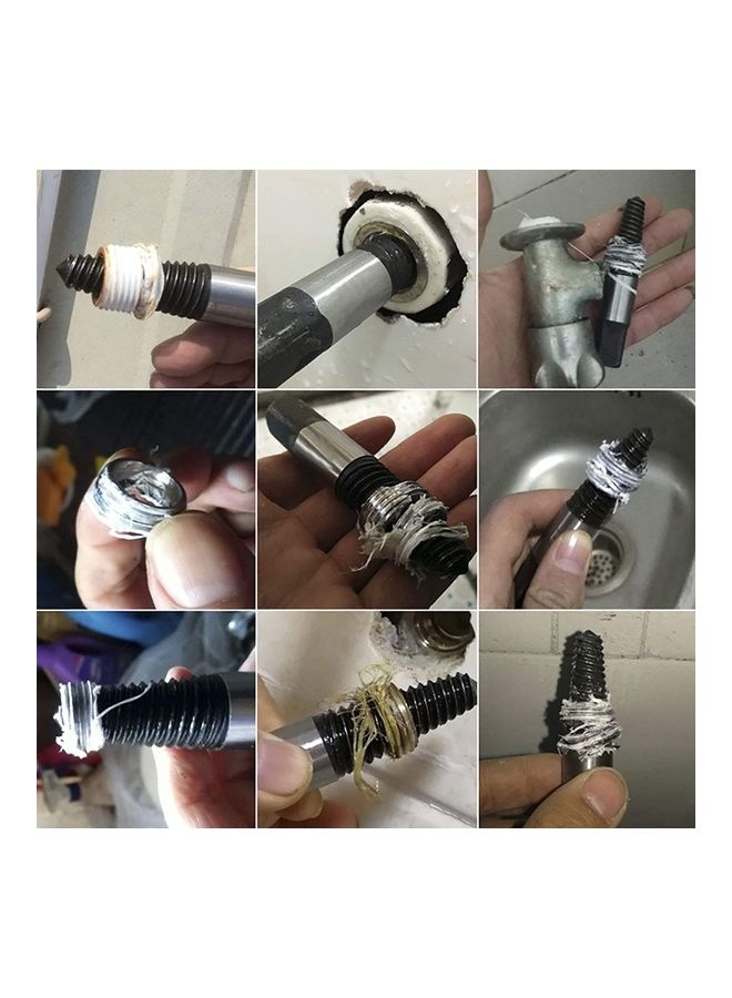 8-Piece Broken Bolt Screw Extractor Set Silver/Black - Image 5