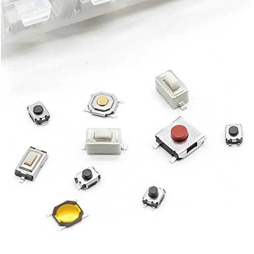 QTEATAK QTETAK 200 Pcs 10 Value Micro Momentary Tactile Push Button Switch Tact Assortment Kit - Image 4