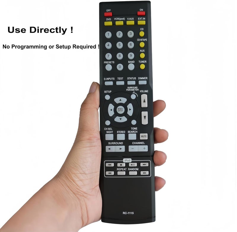 RC-1115 RC1115 IR Replacement Remote Control for Denon AV Surroud Receiver AVR-390 AVR390 AVR-3801 AVR-3802 AVR-3804 AVR-3805 AVR-3806 AVR-3807 - Image 3