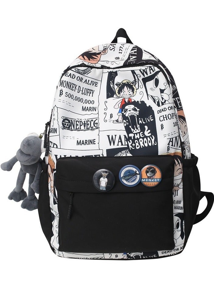 KUYING Street Trend anime Printed Backpack Lufei Backpack  - Image 1