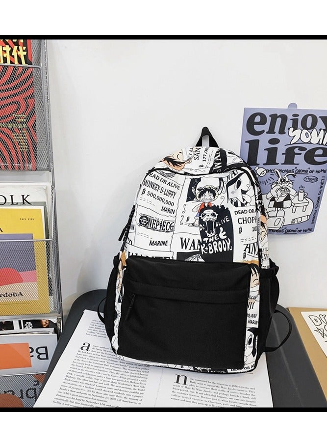 KUYING Street Trend anime Printed Backpack Lufei Backpack  - Image 2