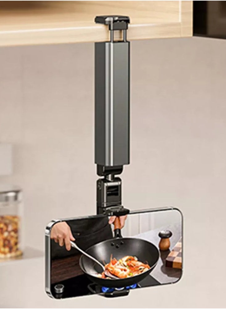 ELTRAZONE Airplane Phone Mount 360° Rotating Foldable Pocket-Sized Stand Travel Essential for Airplane Seat Back, Tray Table, Car Back Seat, and Trunk - Image 5