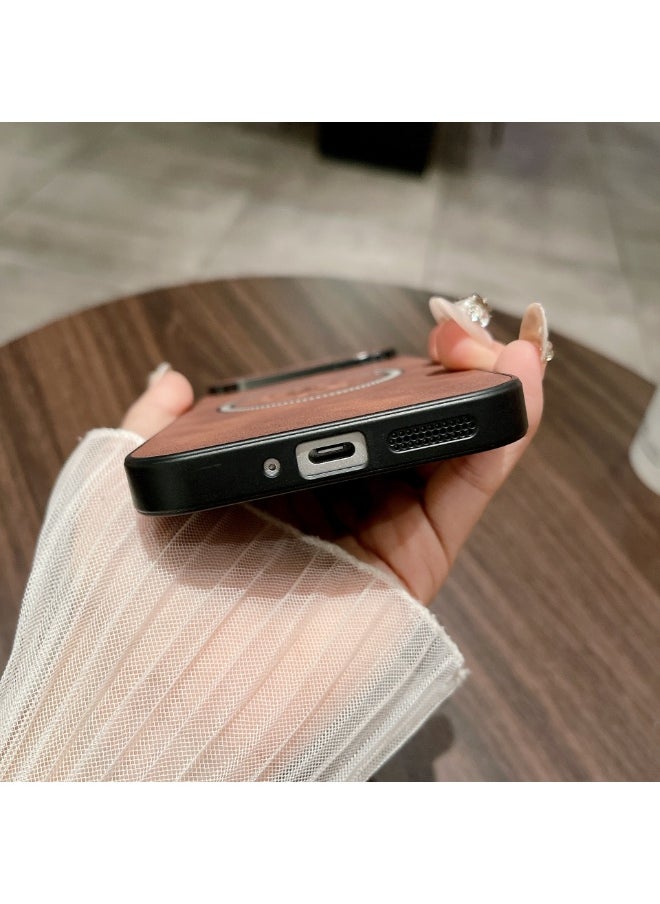 for Pixe 10 Pro XL Retro Leather Maple Leaf Case Charging Cases