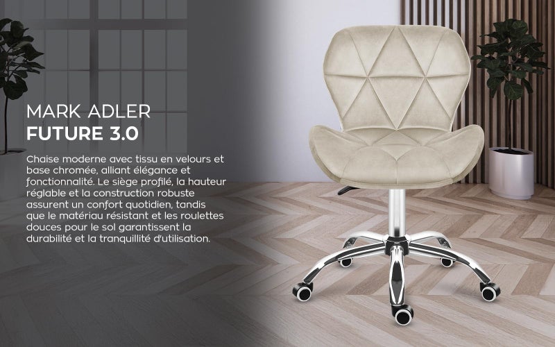 MARK ADLER Future 3.0 Swivel Office Chair Desk Chair Upholstered Chair Height Adjustable up to 130 k - Image 3