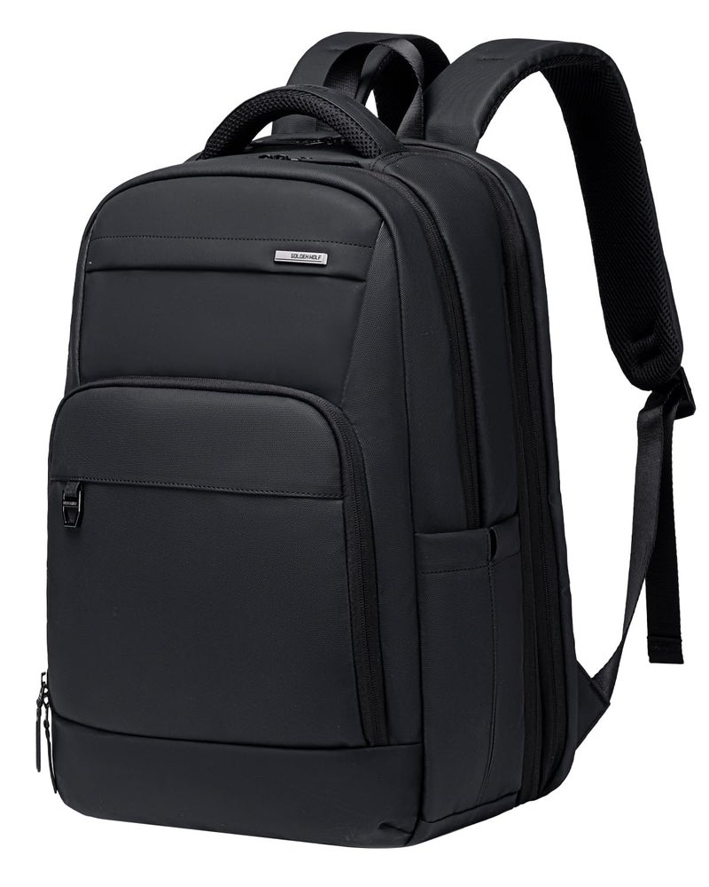 GOLDEN WOLF Office Travel Backpack for Men 30L Expandable Laptop Backpack for 15.6" Laptop Clothes Water-resistant Multi-Purpose Backpack for Weekend Trips Office College - Image 1