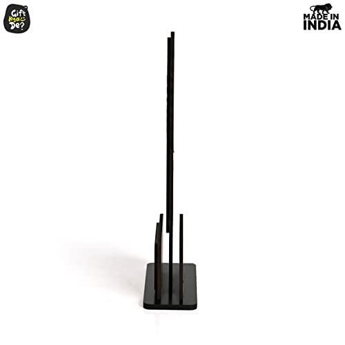 Gift Kya De GKD Momento Awards and Trophy for Winner, Beautiful Black and Bamboo Design with Wooden Cutwork, Easy Print and Sticker Paste Your Matter, eco Friendly Corporate Gifts(Size 9x5 Pack of 6) - Image 5