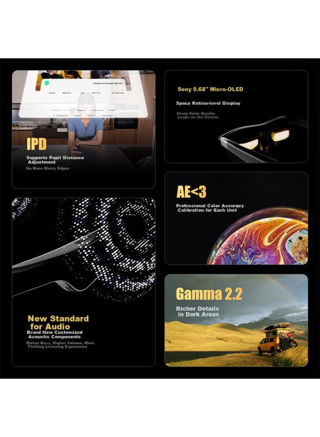 Xreal One Smart Ar Gl Native 3dof Hovering Self-developed Spatial Computing Chip 50°fov Directly Connect To Apple 16 Series Non-vr Gl Xrealone - Image 2