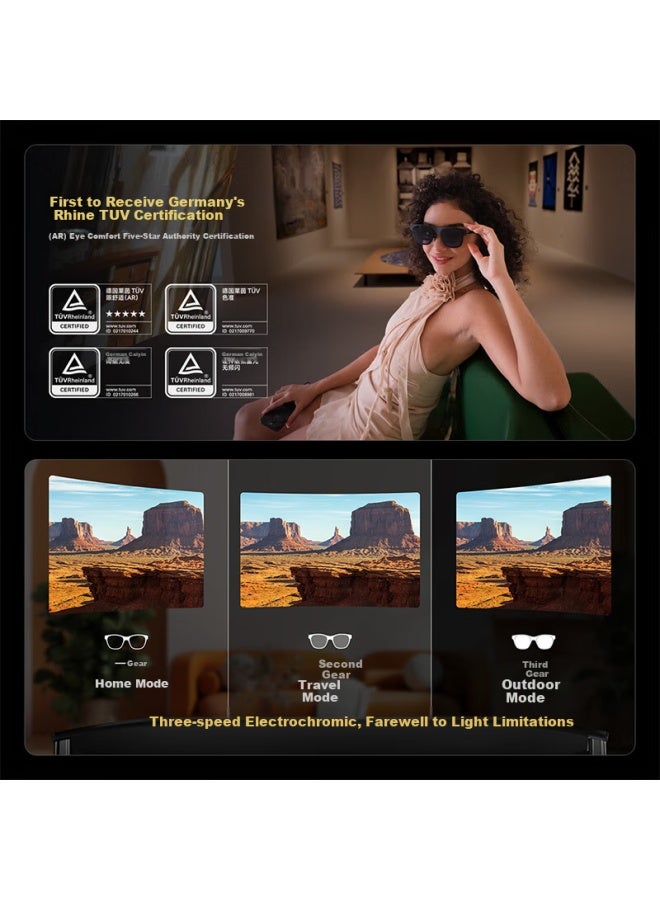 Xreal One Smart Ar Gl Native 3dof Hovering Self-developed Spatial Computing Chip 50°fov Directly Connect To Apple 16 Series Non-vr Gl Xrealone - Image 3