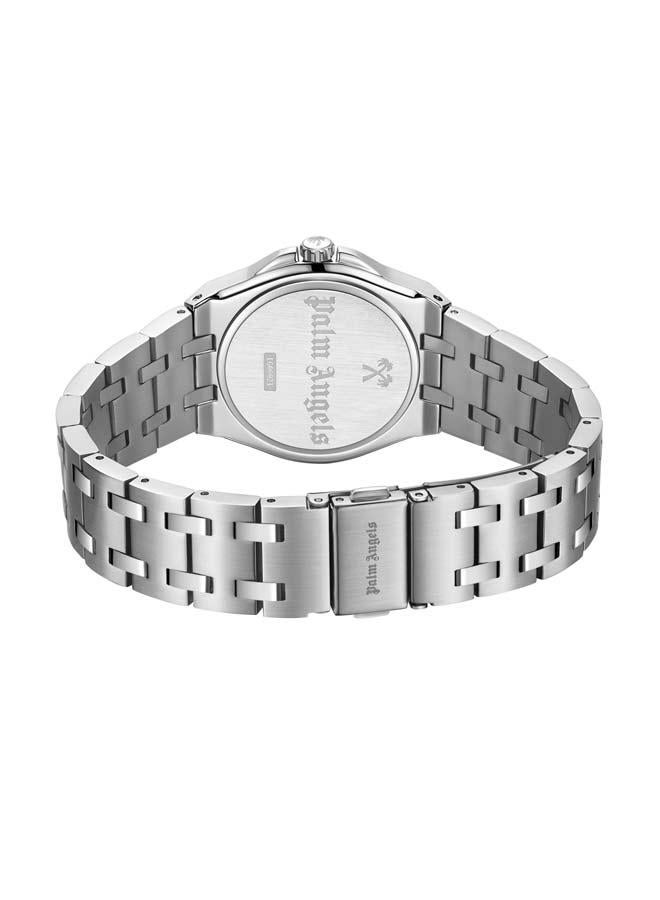Palm Angels Lunaire Silver Dial Silver Stainless Steel Bracelet Analog Watch for Women, 34mm - Image 3