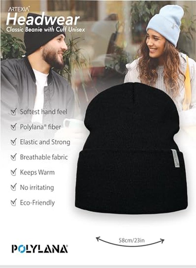 Artexia Men's Winter Beanie - Soft, Warm & Resistant, Formal Style, One Size (Black) - Image 3