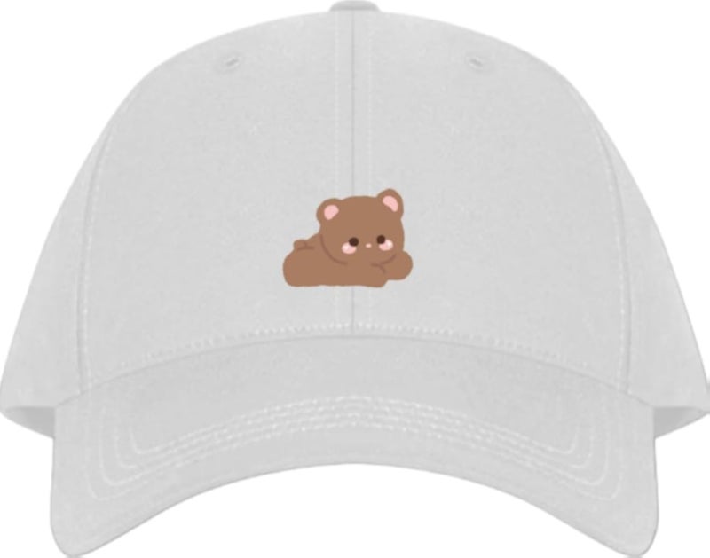 bear Baseball cap White 10