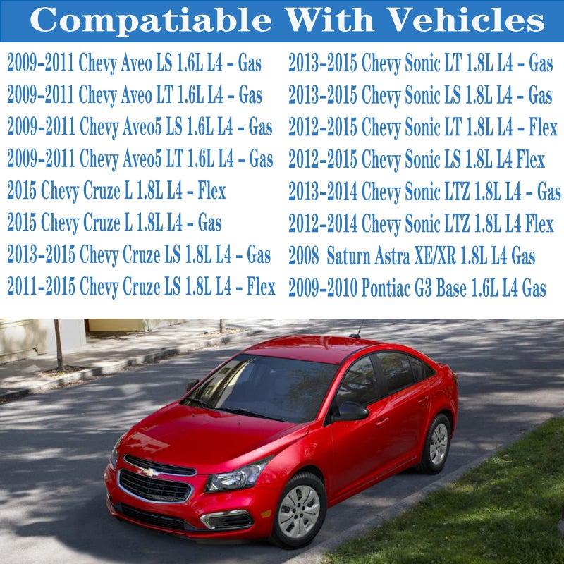 HIHIAV VS50779R for Chevy Cruze 1.8 valve cover gasket LS,Aveo Aveo5 1.6L 2009 2010 2011 ;Sonic LT 1.8L 2013 2014 2015 13 14 15;2008 Saturn Astra XE/XR;2009 2010 Pontiac G3 1.6L Replace Valve Cover 55354237. - Image 2