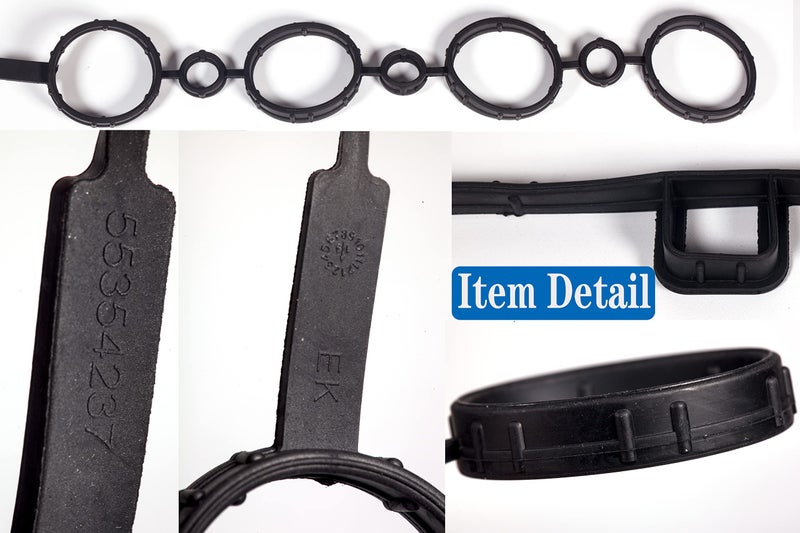 HIHIAV VS50779R for Chevy Cruze 1.8 valve cover gasket LS,Aveo Aveo5 1.6L 2009 2010 2011 ;Sonic LT 1.8L 2013 2014 2015 13 14 15;2008 Saturn Astra XE/XR;2009 2010 Pontiac G3 1.6L Replace Valve Cover 55354237. - Image 5