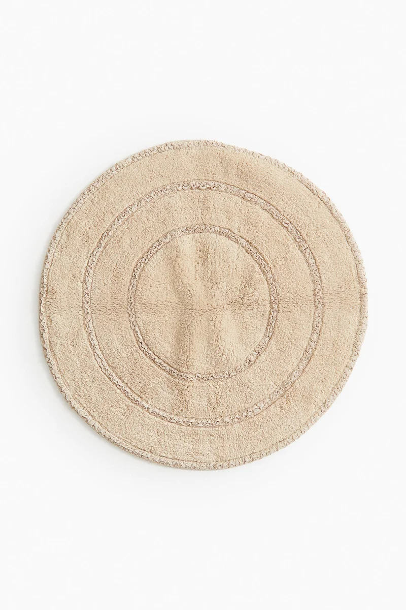H&M Round cotton bath mat