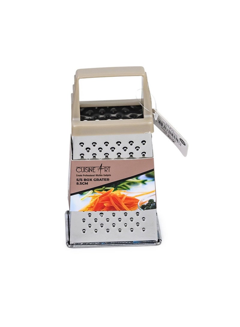 Cuisine Art 8.5cm Stainless Steel Box Grater, Assorted - 4-Sided Multipurpose, 1 Piece, Assorted - Image 2