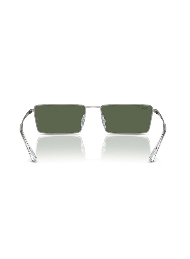 Ray-Ban Unisex Emy Bio-Based RB3741 003/9A Unisex's Full Rim Rectangular Polarized Sunglasses - Lens Size: 56 mm - Image 4