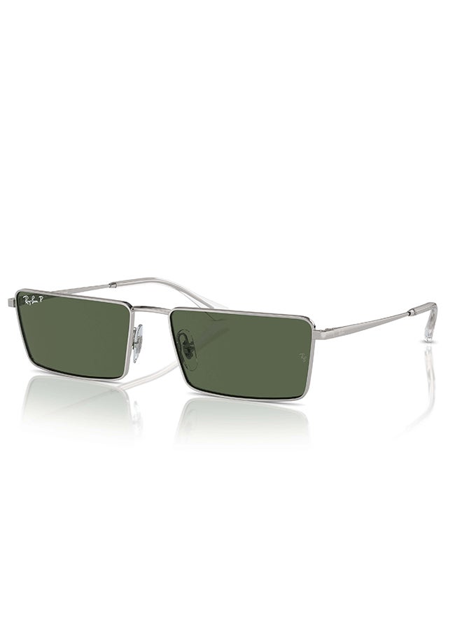 Ray-Ban Unisex Emy Bio-Based RB3741 003/9A Unisex's Full Rim Rectangular Polarized Sunglasses - Lens Size: 56 mm - Image 2