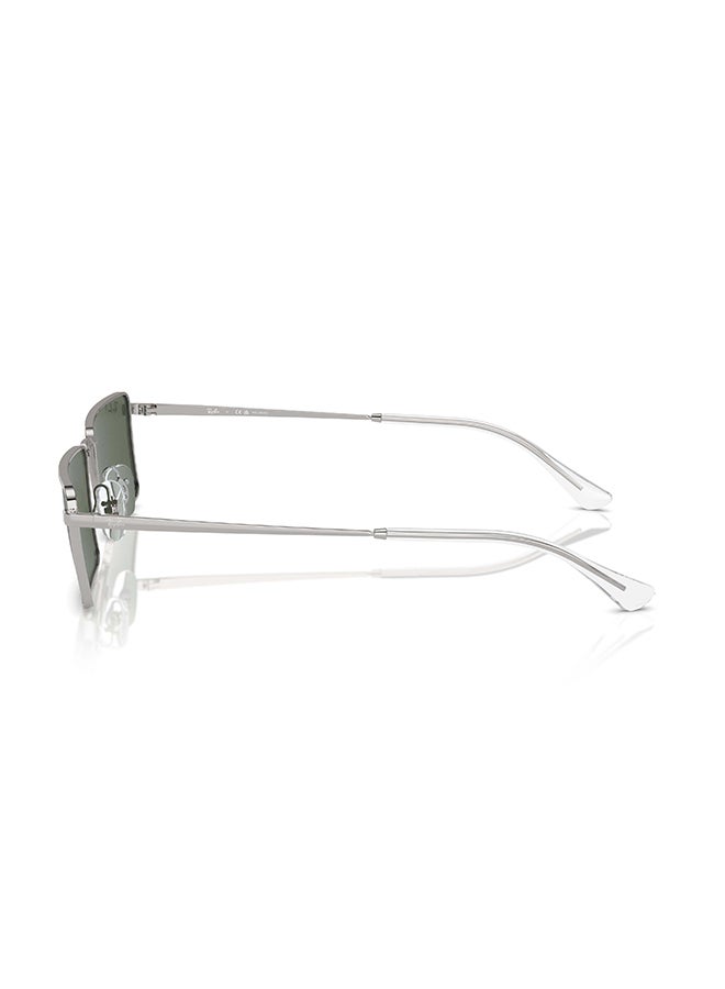 Ray-Ban Unisex Emy Bio-Based RB3741 003/9A Unisex's Full Rim Rectangular Polarized Sunglasses - Lens Size: 56 mm - Image 3