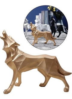 Lukadah Premium Quality Wolf Sculpture Animal Statues Figurines for Home Decor Vintage Sculpture-Home Decor/Office Decor-Showpice for Shelves  - Image 2