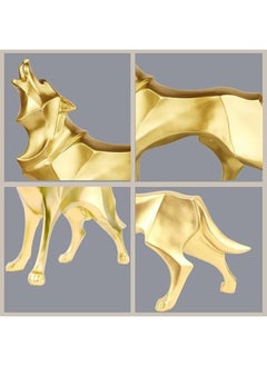 Lukadah Premium Quality Wolf Sculpture Animal Statues Figurines for Home Decor Vintage Sculpture-Home Decor/Office Decor-Showpice for Shelves  - Image 3