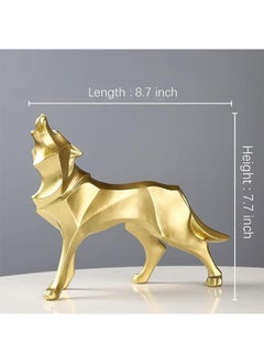 Lukadah Premium Quality Wolf Sculpture Animal Statues Figurines for Home Decor Vintage Sculpture-Home Decor/Office Decor-Showpice for Shelves  - Image 4