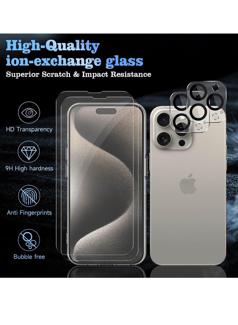 ELTRAZONE 5-in-1 Magnetic Clear Case for iPhone 15 Pro Max – MagSafe-Compatible, Includes 2x Screen Protectors & 2x Camera Lens Protectors, Scratch-Resistant - Image 2